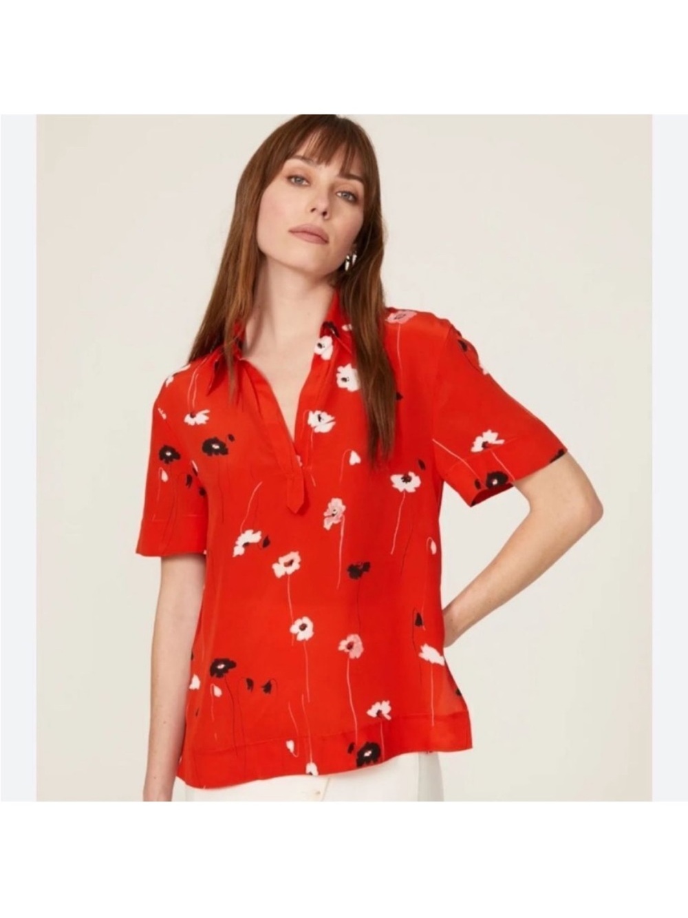 Jason Wu Top 2 Silk Red - Picture 13 of 13
